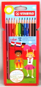 s-12 crayons pour colore stabilo